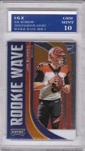 JOE BURROW ROOKIE CARD 2020 Playoff RC Wave Bengals GRADED GEM MINT 10 $$ NFL RC - Picture 1 of 1