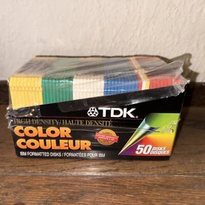 TDK High Density Color IBM Formatted 50 Disks Package (49) Opened Unused - Bild 1 von 3