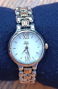 Timex Indiglo función mujer oro y plata tono acero inoxidable reloj de pulsera - Imagen 1 de 7