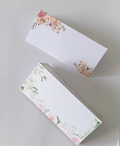 Table Place Name Cards - Double side for Wedding, Dinner Parties, Birthday Party - Picture 1 of 7