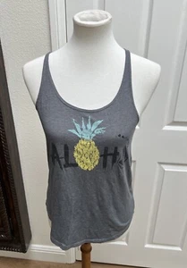 Volcom Tank Top Size XS Women’s Gray Pineapple Aloha Hawaii Summer - Picture 1 of 13