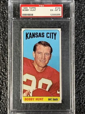 1965 Topps Football #104 Bobby Hunt PSA 6 - Image 1 of 2