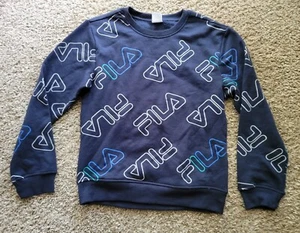Fila Boy's Blue Logo Sweater Sz. Medium (10-12)  - Picture 1 of 7