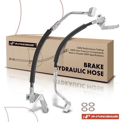 A-Premium 2x Rear Side Brake Hydraulic Hose for Dodge Charger 06-09 Chrysler 300 - Image 1 of 4