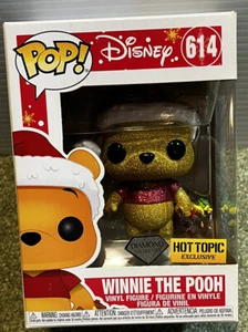 Funko Pop! #614 Winnie The Pooh Diamond Hot Topic Exclusive NRMT Figure Mib - Picture 1 of 3