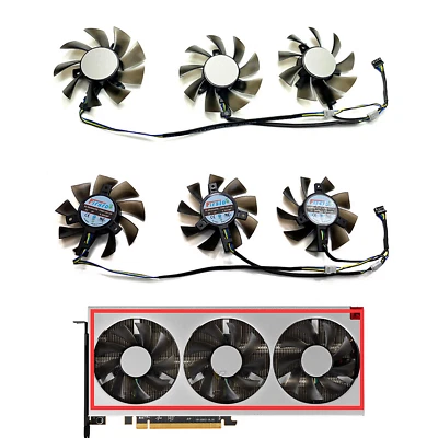 FD8015H12S Lüfter für Sapphire/ASUS/XFX/Dylan/MSI AMD Radeon VII Grafikkarten - Image 1 of 4