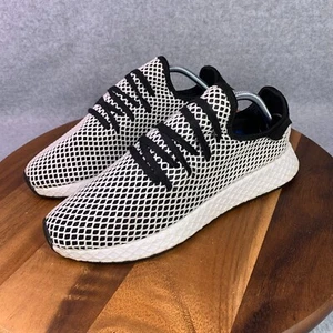 Adidas Originales Deerupt Zapatillas de Corredor para Hombres 9 Negro Blanco Malla de Goma CQ2626 - Imagen 1 de 20