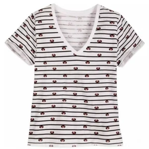Camisa Top Disney Minnie Mouse Icono a Rayas Cuello en V, 4XL - Imagen 1 de 6