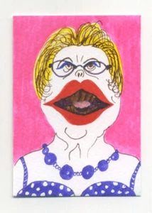 Original signed ACEO by Lucy Smith. Entitled 'Office Bully' - humour, character - Picture 1 of 1