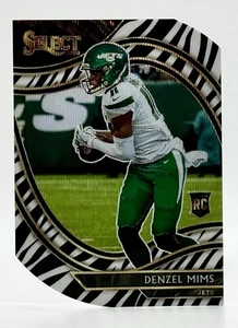 2020 Select Club Level Zebra Die Cuts #363 Denzel Mims SSP New York Jets - Picture 1 of 2