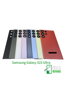 Cubierta Trasera Cristal para Samsung S23/S23+/ S23 Ultra Repuesto con Lente Cámara - Imagen 1 de 36