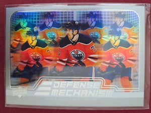 Evan Bouchard DEFENSE MECHANISM 2022-23 Upper Deck Series 1 #DM-3 Edmonton Oiler