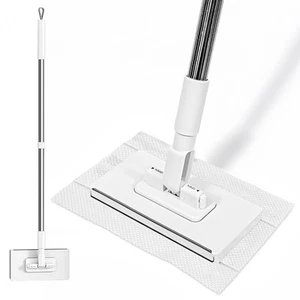 Mini Sweeper Mop No-Touch Dirty Cleaning Flat Dust Mop for Dry Wet Disposable... - Picture 1 of 9