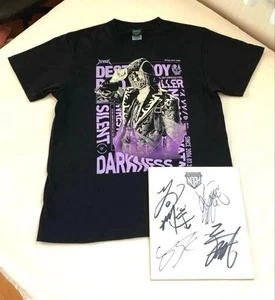 T-shirt HAYATA Noah Wrestling carta firmata rara usata 1 volta - Foto 1 di 6