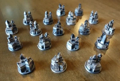 *** TICKET TO RIDE LEGENDS OF THE WEST - 18 LARGE CITIES - CUSTOM SILVER GRAY! - Image 1 of 3