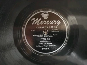 Mercury Record 5056 Vic Damone and Jerry Grey's Orchestra You Do Angela Mia (E-) - Picture 1 of 6