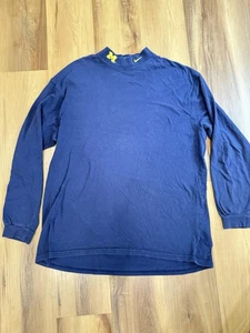 De colección Años 90 Nike Team University Of Michigan Wolverines (XL) Azul Cuello Alto - Imagen 1 de 3