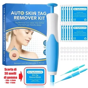 ✅RIMOZIONE DELLA VERRUCA PEDUNCOLARE KIT 2 IN 1 ELIMINA FIBROMI PENDULI+RICARICA - Foto 1 di 24