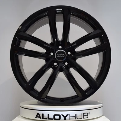 ORIGINAL AUDI RS6 4G 21" ZOLL GLANZ SCHWARZ EINZELNE ALUFELGE X1 4G0601025CE - Bild 1 von 3