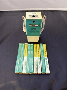 Vintage Fletcher Goldspitze Glasschneider 9 Stück und der Originalkarton - Bild 1 von 7