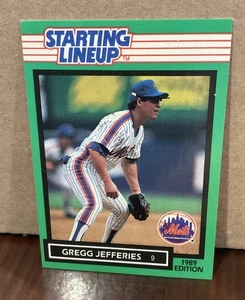 Tarjeta de alineación inicial Gregg Jefferies 1989 Kenner - New York Mets - Imagen 1 de 2