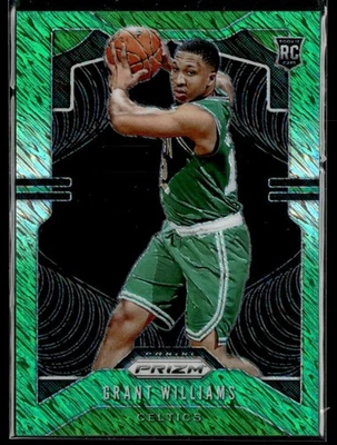 2019-20 Panini Prizm FOTL Green Shimmer Grant Williams RC /25 Boston Celtics - Image 1 of 2