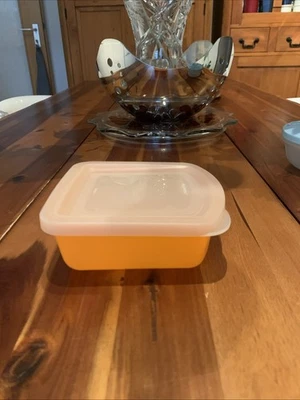 Tupperware Lunchbox Behälter Set,Orange/Klar 300ml. Brotbehälter 13Lx12Bx5H - Bild 1 von 4