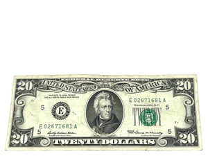 U.S. 1969 $20 FEDERAL RESERVE NOTE, S/N E 02671681 A (#473) - Picture 1 of 2