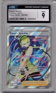 2021 POKEMON 260/264 ELESA'S SPARKLE FUSION STRIKE CGC 9 - Picture 1 of 2
