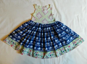 Matilda Jane Platinum Tank Dress Whales size 2 - Picture 1 of 8