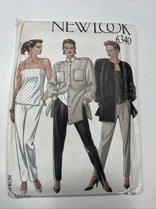New Look Vtg pattern 6340 Misses Jacket Shirt Pants Sizes 8-18  Uncut - Picture 1 of 6