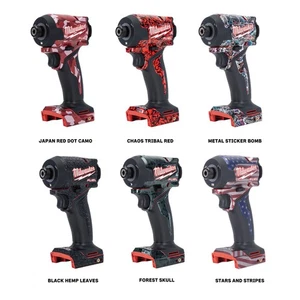 WRAPGRADE Wrap Decal Sticker for Milwaukee M18 FUEL Hex Impact Driver Model 2953 - Picture 1 of 26