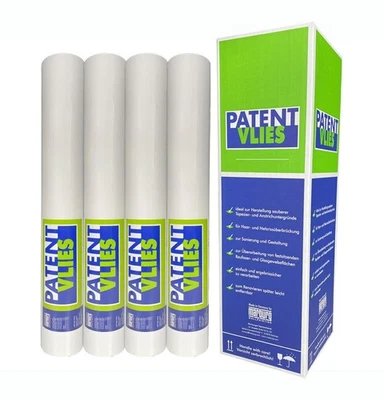 4 x Professional Fleece Smooth Fleece 150 g White Painters Fleece Renovation Fleece 25 x 0.75 m 75 m² - Image 1 of 3
