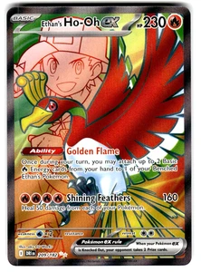 Pokemon SV10: Destined Rivals Card 209/182 Ethan's Ho-Oh ex Illustration Rare - Picture 1 of 4