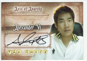 The Guild Seasons 1, 2 & 3 Auto Autograph Card A17 Alexander Yi as Kwan - Picture 1 of 4