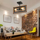 Retro 3-Light Chandelier Pendant Light Rustic Living Room Ceiling Lamp