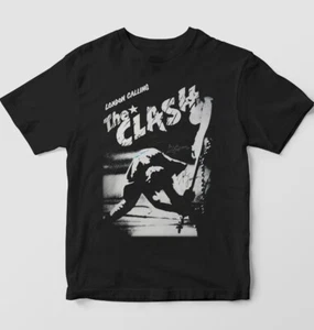The Clash T-Shirt London Calling Herren Schwarz Punk Rock Metal Unisex Geschenk - Bild 1 von 3