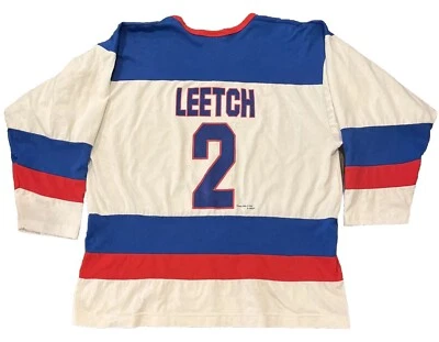 New York Rangers Jersey Leetch Mens Large Nutmeg White 50% Cotton - Image 1 of 4