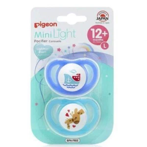 Pigeon Mini Light Pacifier Twin Pack Large - Picture 1 of 2