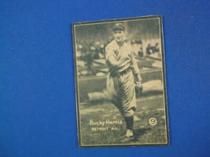 1931 W517 Baseball Strip card # 9 Bucky Harris VG-EX HOF Card is trimmed - Picture 1 of 2