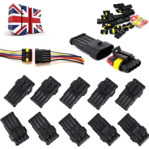 30Kit 12V 2/3 Pin Cable Wire Connector Plug Waterproof Sealed For Electrical Car - Picture 1 of 15
