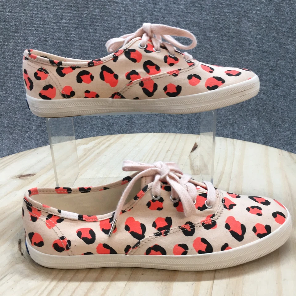 Keds Shoes Womens 6.5 Champion Sneaker Leopard Print Pink Canvas Comfort WF63030 - Image 1 of 4