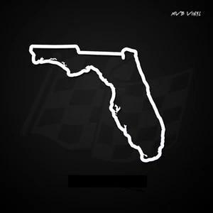 Florida State Outline Vinyl Decal Sticker | FL Gators Tampa Orlando Miami 497 - Picture 1 of 4