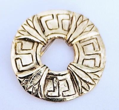 Очень хороший латунный Krewe олимпийцев 2007 Марди Гра брошь заколка подвеска - Изображение 1 из 4