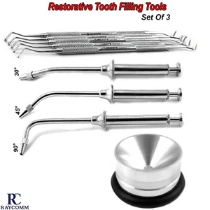 Instrumentos enchufadores de relleno dental restauradores dentales y pistolas portadoras de amalgama laboratorio - Imagen 1 de 7