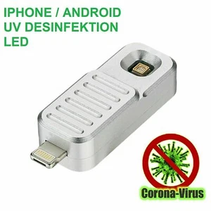 LED DESINFEKTIONSLAMPE IPHONE / ANDROID 3D MICRO USB UV-C CO*RO*NA - Photo 1 sur 9