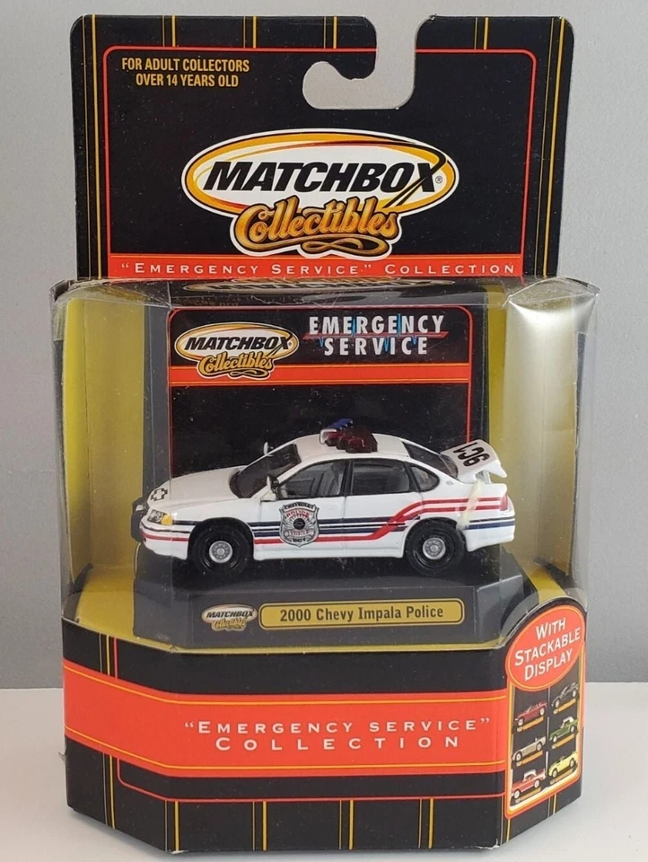 1/64 Matchbox Collectibles - 2000 Chevy Impala Police Cruiser NIB - Image 1 of 4