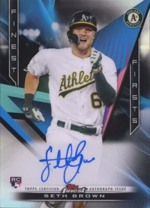 SETH BROWN 2020 Topps Finest AUTO FINEST FIRSTS OAKLAND ATHLETICS RC FFA-SB - Picture 1 of 2