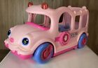 Fisher Price Little People Lil Movers Pink Schoolbus Lights Sound Talking Music