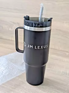 NEU Schwarz Lexus Becher mit Griff + Strohhalm für Auto Getränkehalter Stanley Style - Bild 1 von 21